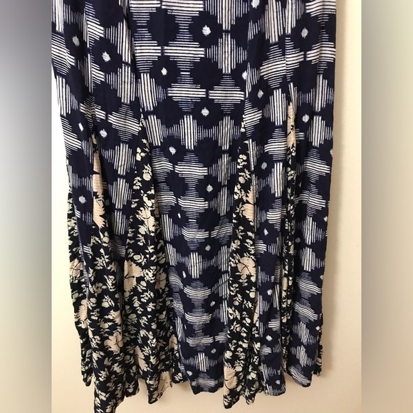 ANTHROPOLOGIE Maeve Womens Indiga Swing Cap Sleeve Pullover Knee Length Dress S - Picture 6 of 16